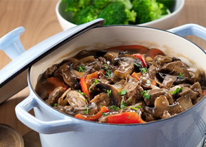 Vegatarian meal in a casserole dish